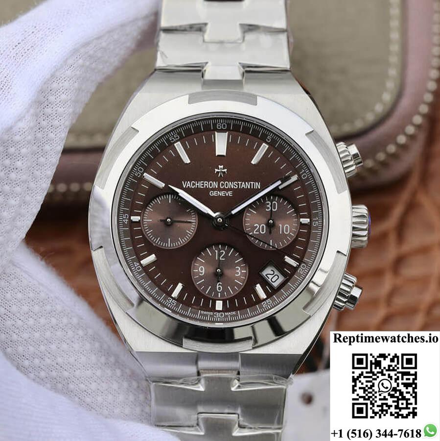 Vacheron Constantin Overseas 5500V/110A-B147 8F Factory V2 Brown Dial-Rep Time Watches