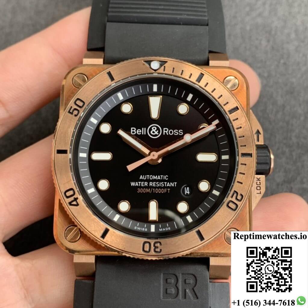Bell & Ross Br03-92 Diver Black Dial Bronze-Rep Time Watches