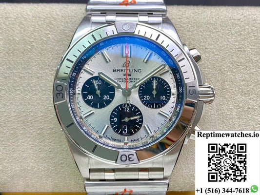 Breitling Chronomat Ab0134101G1A1 Gf Factory White Dial-Rep Time Watches