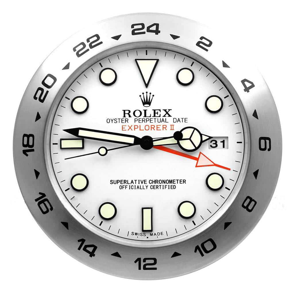 EXPLORER 2 – “XL” POLAR DIAL – BRL-37 DELUXE METAL WALL CLOCK