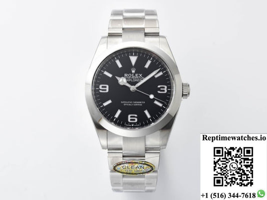 Rolex Explorer 114270-78690 Clean Factory Black Dial