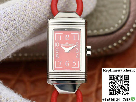 Jaeger-Lecoultre Reverso 3268560 Mg Factory Stainless Steel Red Dial-Rep Time Watches