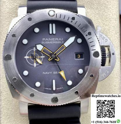 Panerai Submersible Pam1323 Vs Factory Gray Dial-Rep Time Watches