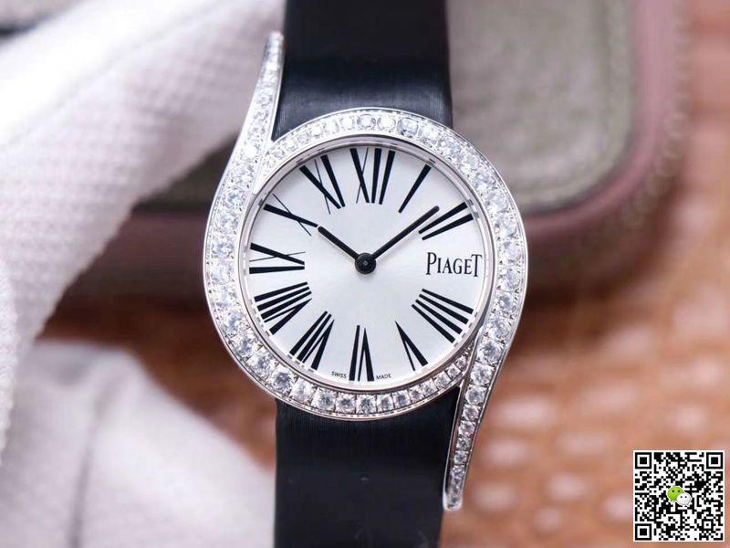Piaget Limelight Gala Quartz Watch G0A42150 ZF Factory White Gold Diamond
