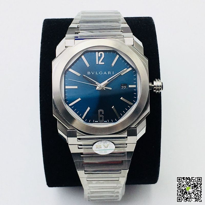 Bvlgari Octo 102105 BGO38C3SSD BV Factory Blue Dial