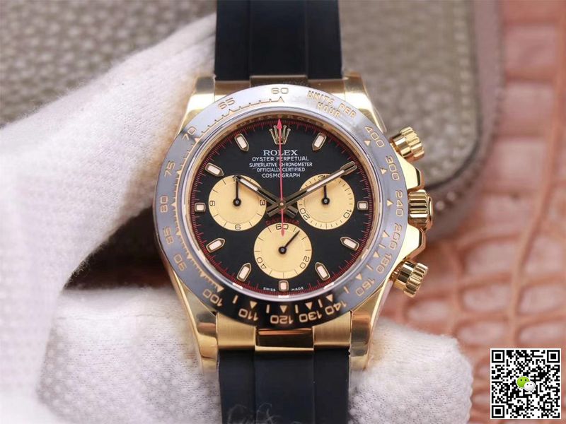 Rolex Daytona M116518LN-0047 Noob Factory Black Dial 4130 Movement