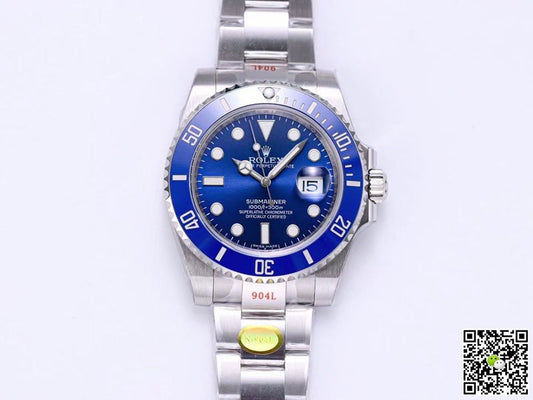Rolex Submariner 116619LB-97209 Noob Factory V10 Blue Dial