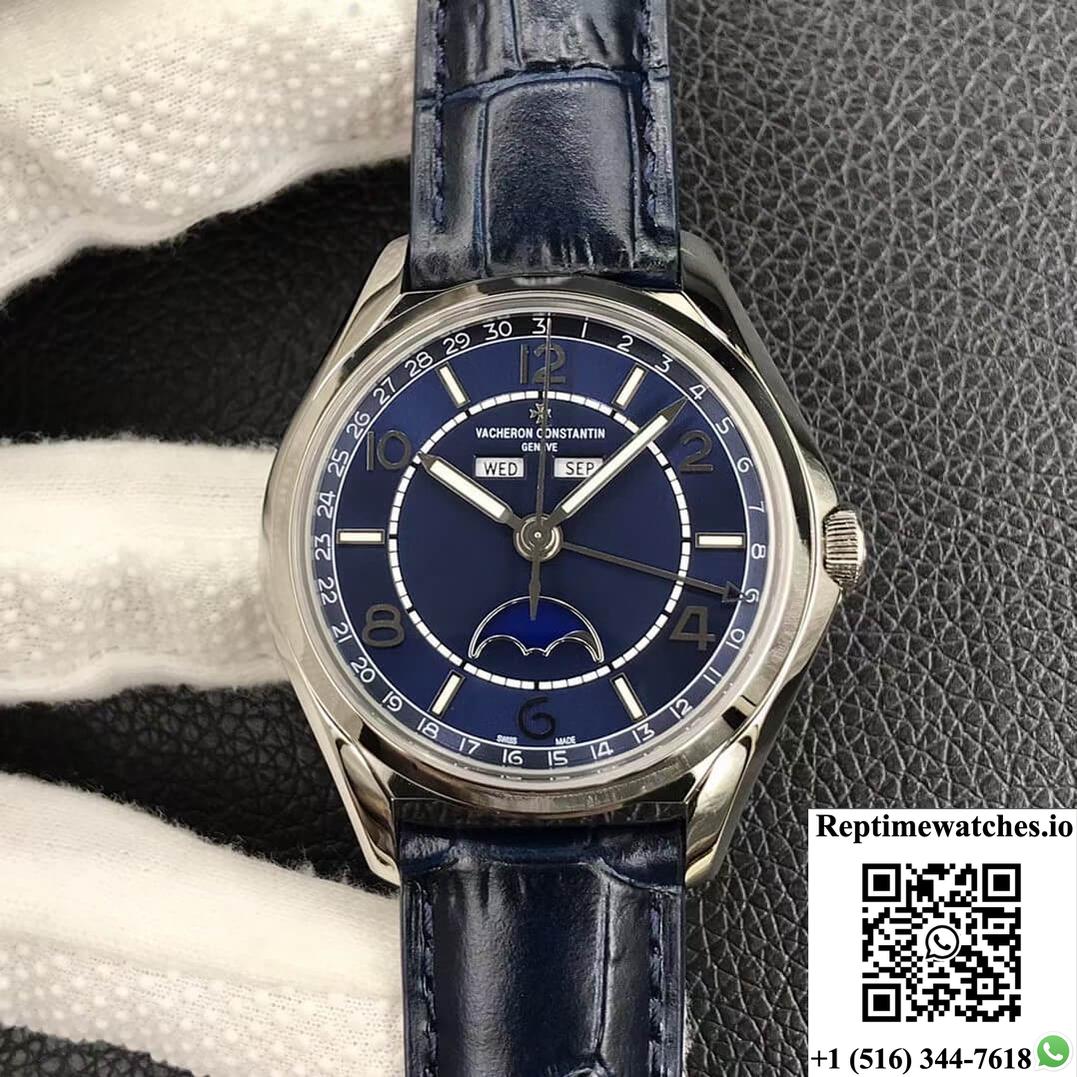 Vacheron Constantin Fiftysix Day-Date 4000E/000A-B548 Zf Factory Blue Dial-Rep Time Watches