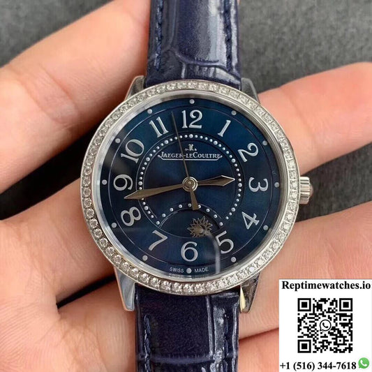 Jaeger Lecoultre Rendez Vous 3448480 Zf Factory Diamond Blue Dial-Rep Time Watches
