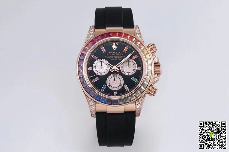 Rolex Daytona 116595RBOW BL Factory Rose Gold