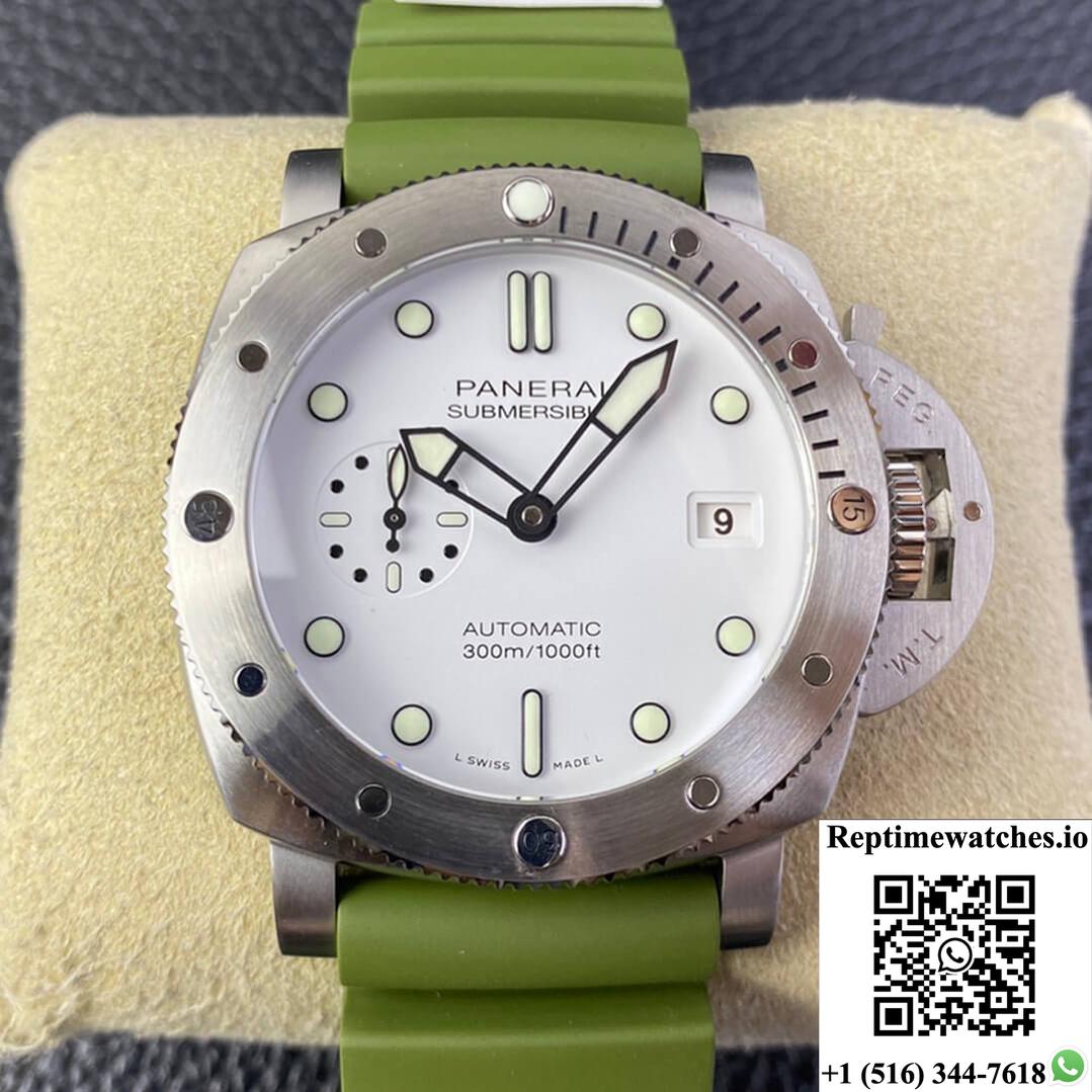 Sbf Panerai Submersible Pam01226 Vs Factory Green Strap-Rep Time Watches