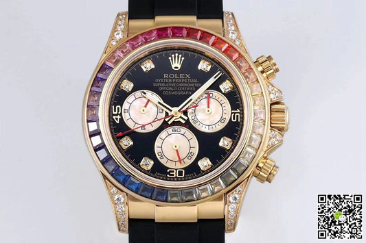 Rolex Daytona 116598RBOW BL Factory Yellow Gold