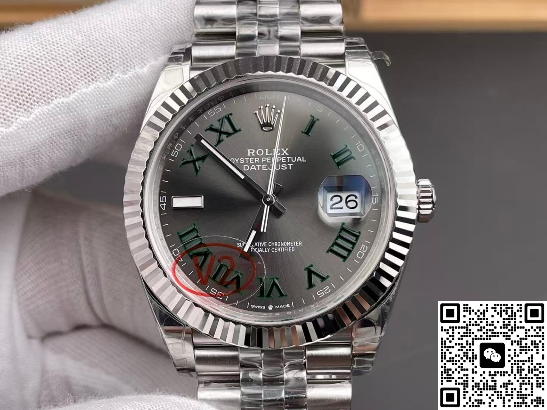 Rolex Datejust m126334-0022 VS Factory V2 Large Calendar
