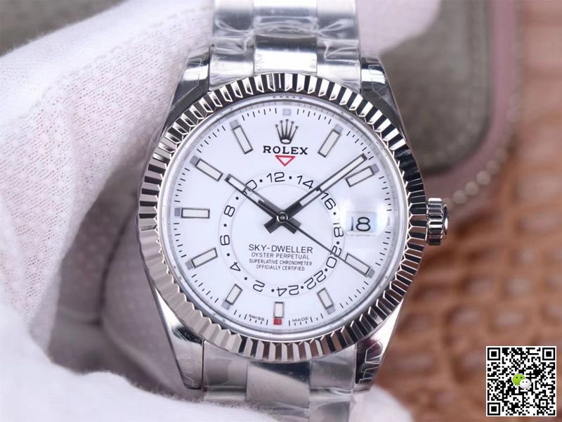 Rolex Sky Dweller M326934-0001 Noob Factory White Dial
