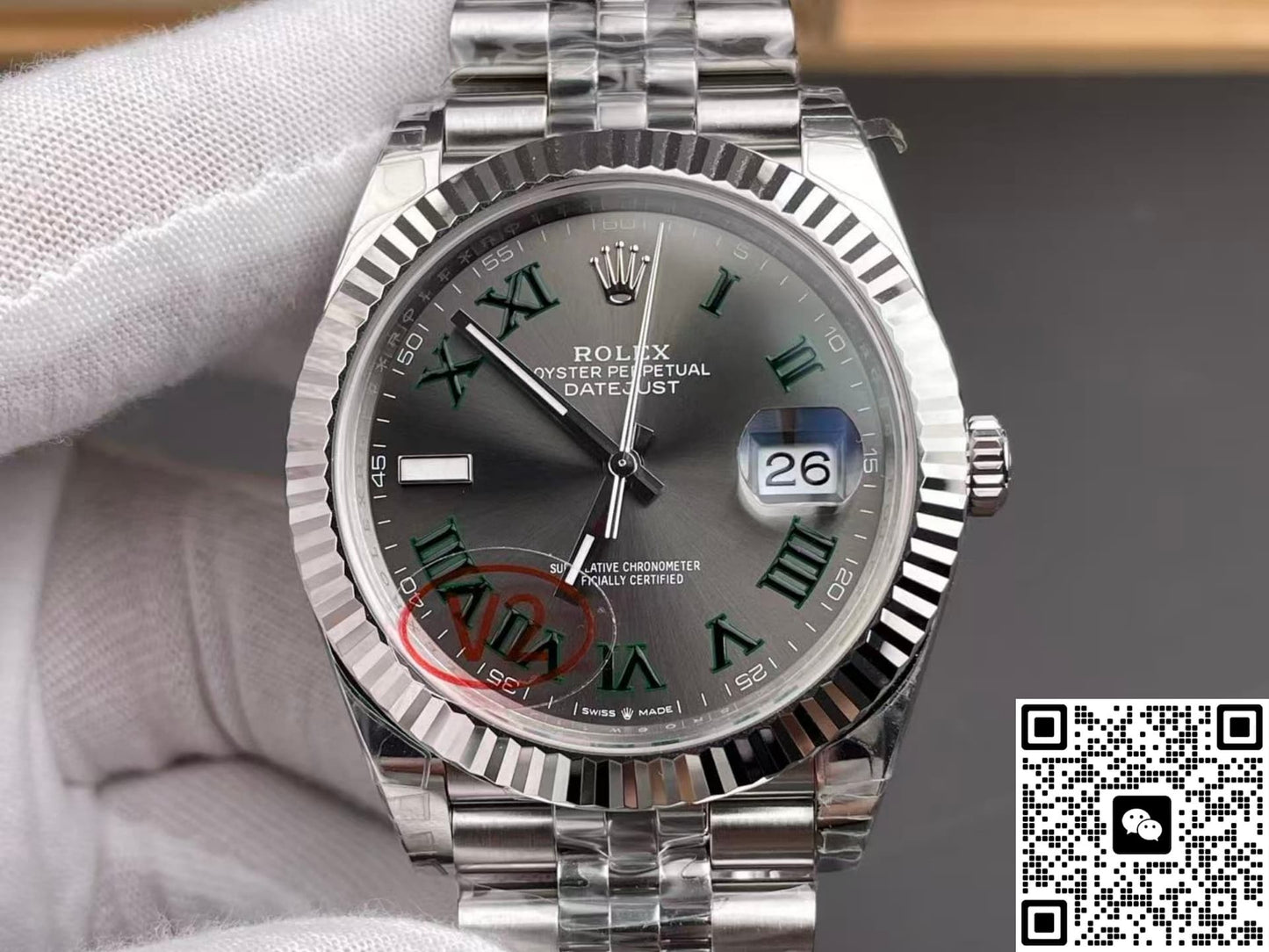 Rolex Datejust m126334-0022 VS Factory V2 Large Calendar