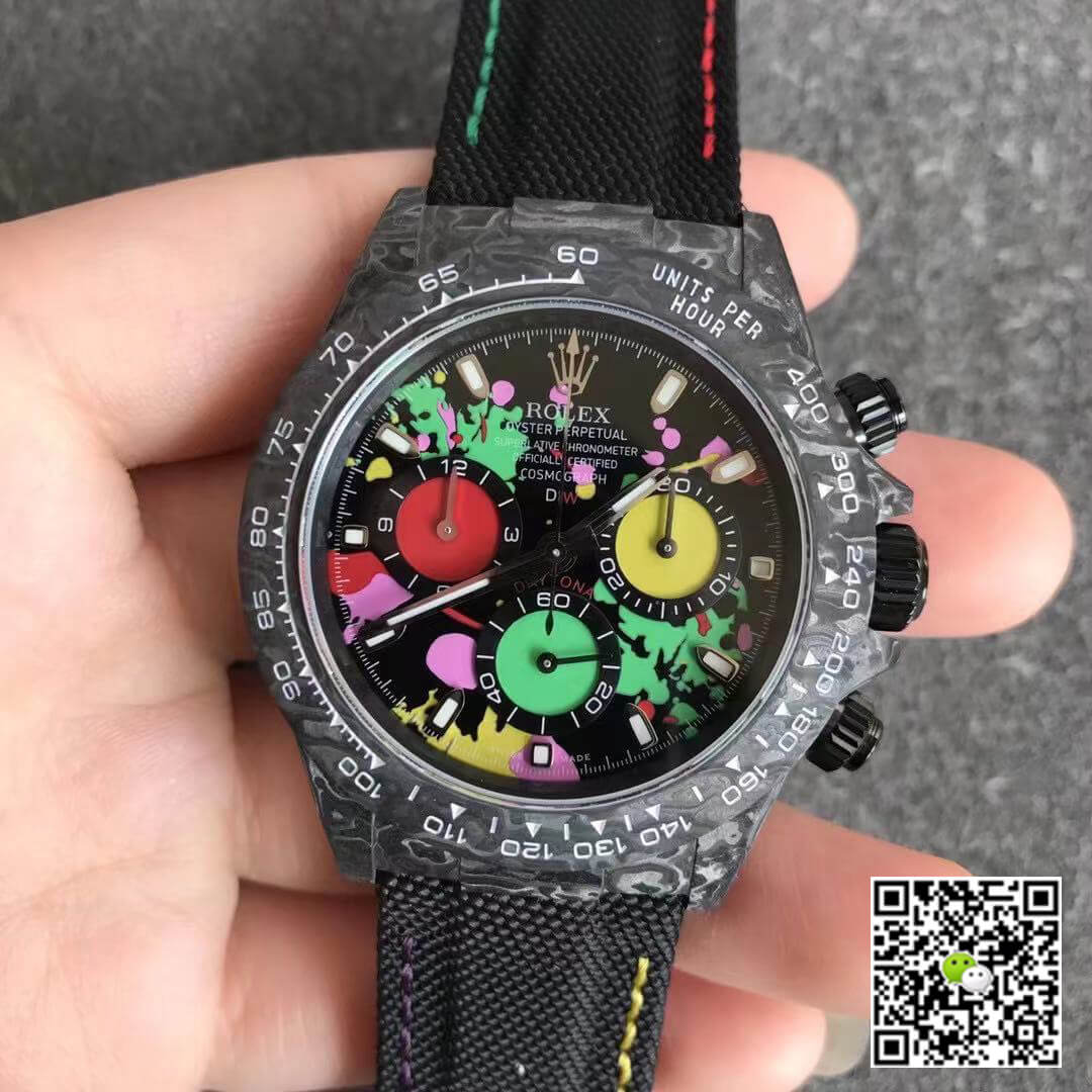 Rolex Daytona Cosmograph Carbon Fiber Diw Customized Version Noob Factory Color Dial