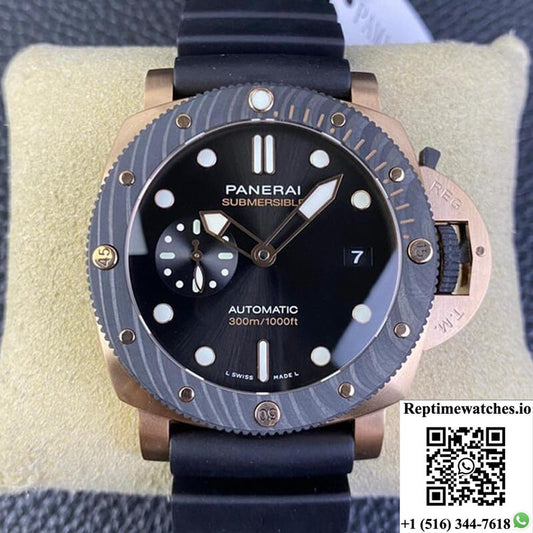 Sbf Panerai Submersible Pam01070 Vs Factory Carbon Fiber Bezel-Rep Time Watches