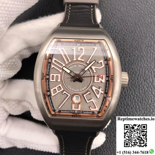 Franck Muller Vanguard V 45 Sc Dt Tt Br 5N Zf Factory Titanium Metal-Rep Time Watches