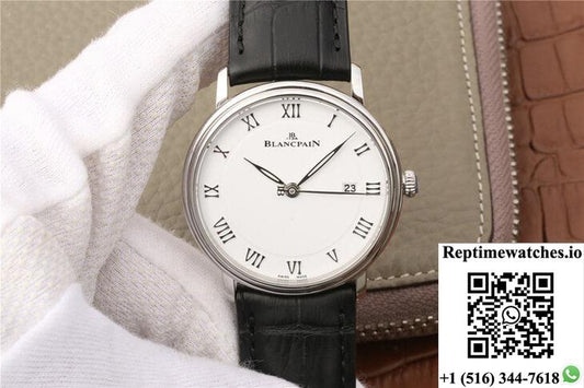 Blancpain Villeret 6651-1127-55B Zf Factory White Dial-Rep Time Watches