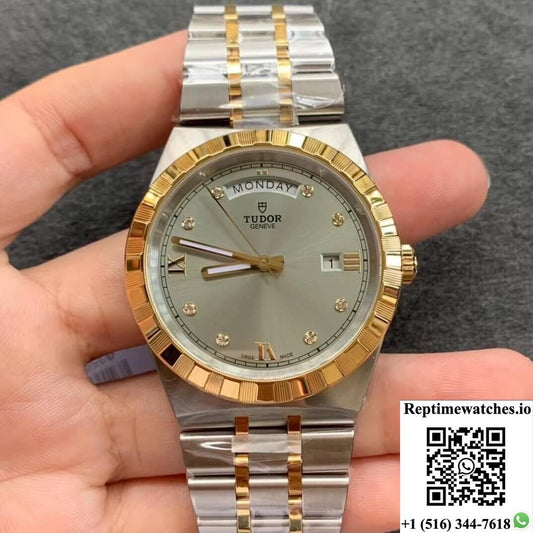 Tudor Royal M28603-0002 V7 Factory Diamond Dial-Rep Time Watches