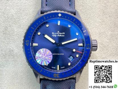 Blancpain Fifty Fathoms 5000-0240-O52A Gf Factory Blue Bezel-Rep Time Watches