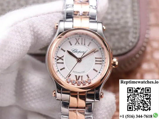 Chopard Happy Diamonds 278573-6014 Yf Factory Rose Gold-Rep Time Watches