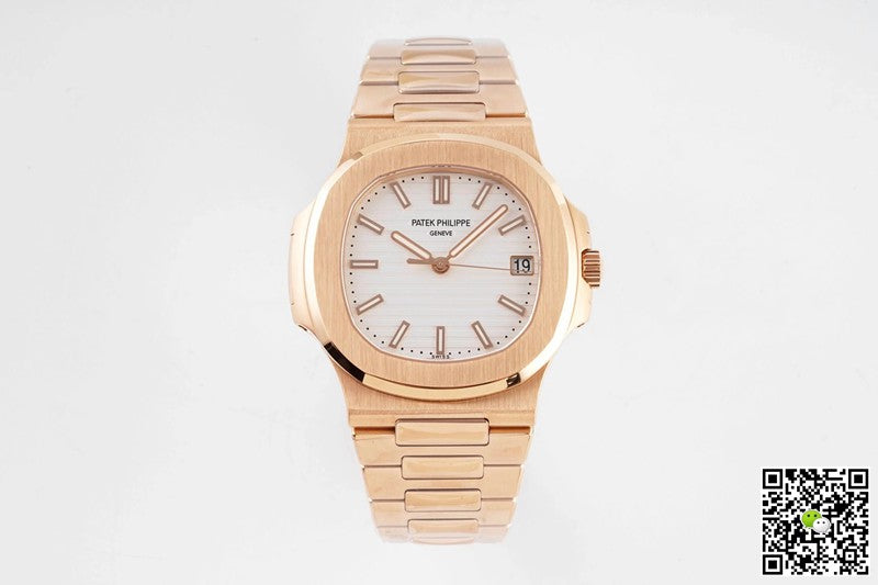 Patek Philippe Nautilus 5711/1R-001 PPF Factory V4 Rose Gold White Dial