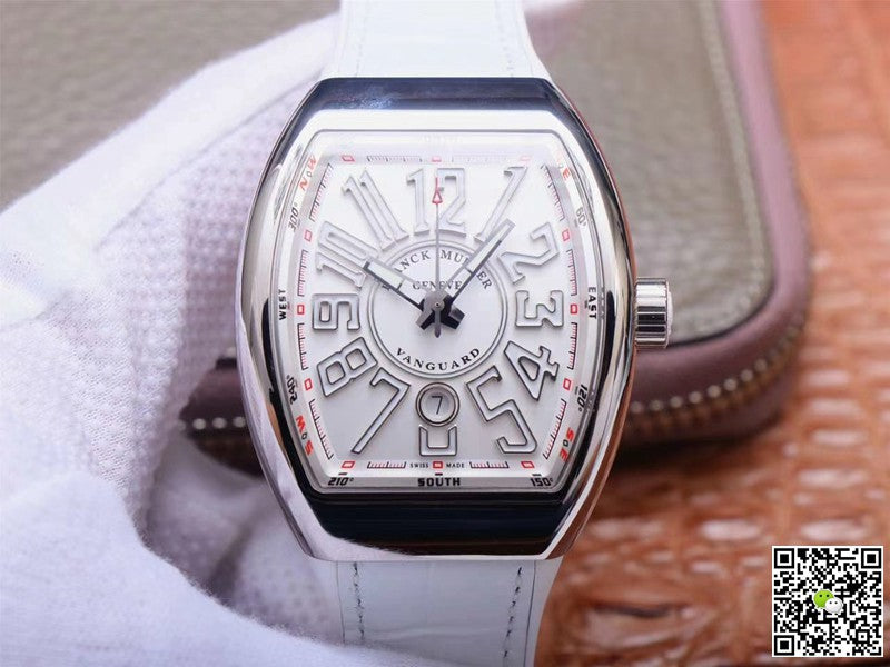 Franck Muller Vanguard V 45 SC DT 5N BC ZF Factory White Dial