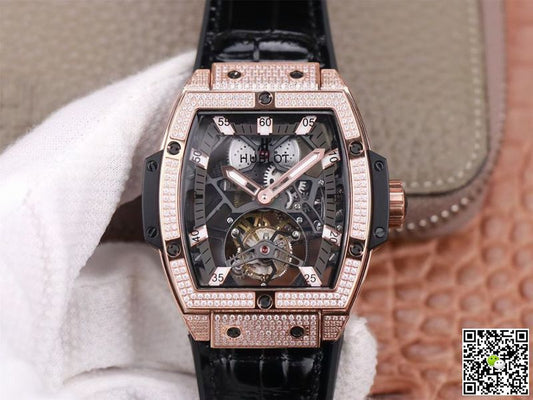 Hublot Masterpiece Tourbillon 906.OX.0123.VR.AES13 JB Factory Rose Gold Diamond