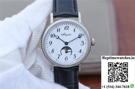 Breguet Classique Moonphase 9088Bb/29/964/Dd0D Tw Factory White Dial-Rep Time Watches