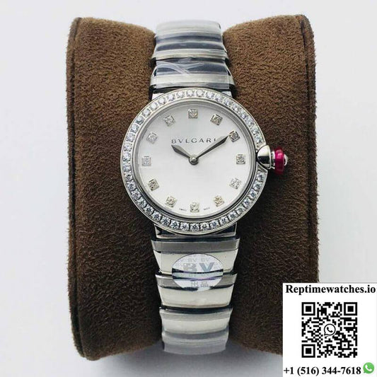 Bvlgari Lvcea Bv Factory Stainless Steel White Dial-Rep Time Watches