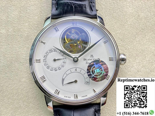 Jb Factory Blancpain Villeret Tourbillon 8 Jours 6025-1542-55B-Rep Time Watches