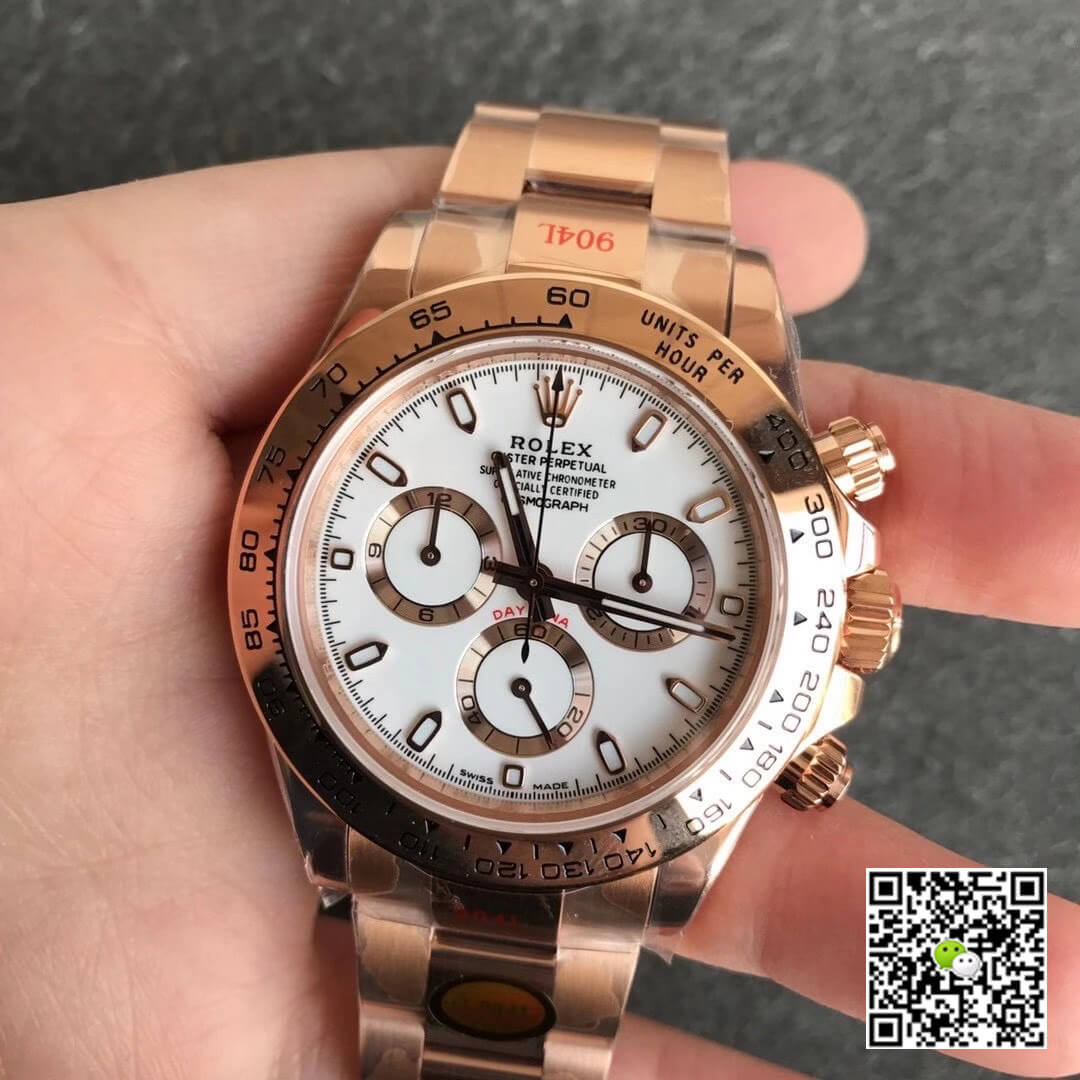 Rolex Daytona m116505-0010 Noob Factory White Dial