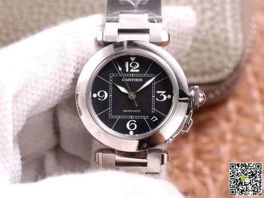 Cartier Pasha W31076M7 V9 Factory Black Dial
