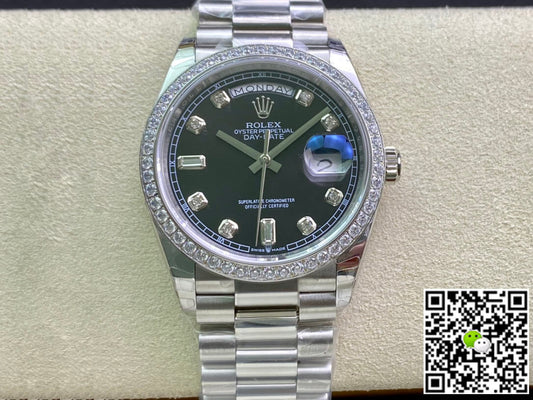 Rolex Day Date 118346 36MM EW Factory Diamond-set Bezel
