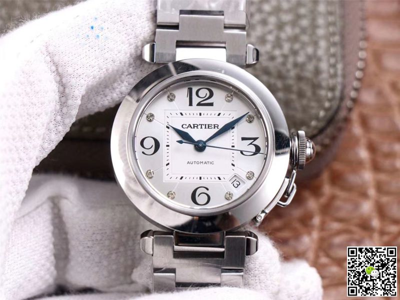 Cartier Pasha W31073M7 V9 Factory Silver Dial