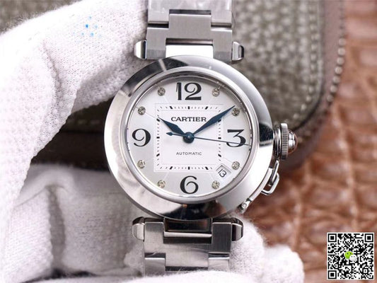 Cartier Pasha W31073M7 V9 Factory Silver Dial