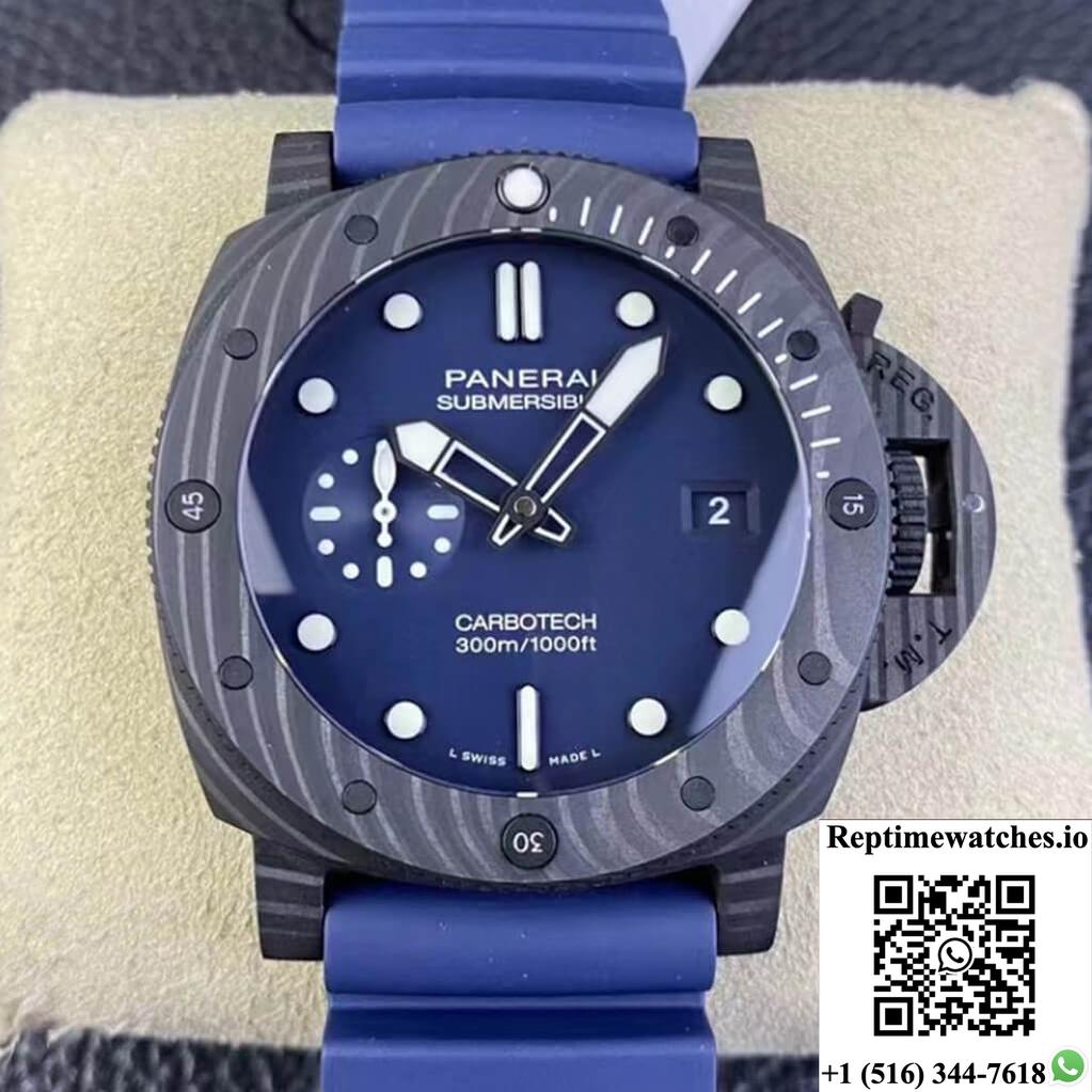 Panerai Submersible Pam01232 Vs Factory Carbon Fiber Case-Rep Time Watches
