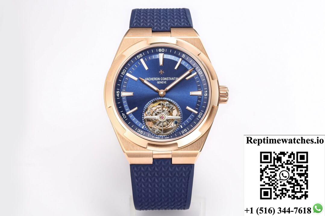 Vacheron Constantin Overseas Tourbillon 6000V/110R-B733 Bbr Factory Blue Rubber Strap-Rep Time Watches
