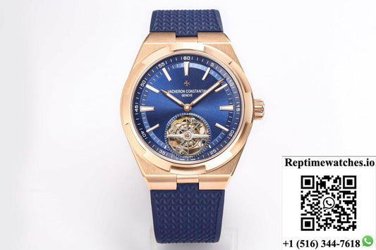 Vacheron Constantin Overseas Tourbillon 6000V/110R-B733 Bbr Factory Blue Rubber Strap-Rep Time Watches