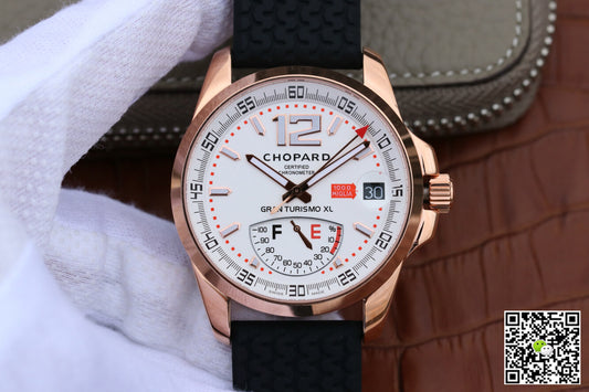 Chopard Classic Racing Mille Miglia 161272-5001 V6 Factory White Dial Rose Gold