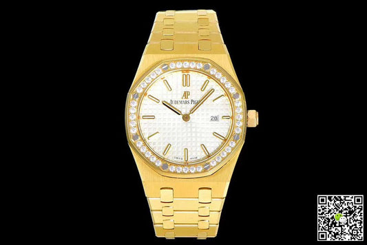 Audemars Piguet Royal Oak Quartz 67651BA.ZZ.1261BA.01 JF Factory Yellow Gold Diamond