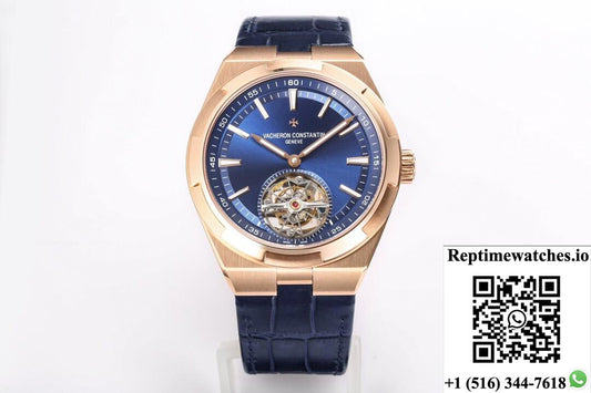 Vacheron Constantin Overseas Tourbillon 6000V/110R-B733 Bbr Factory Blue Leather Strap-Rep Time Watches