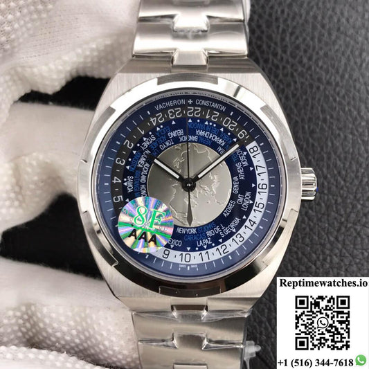 Vacheron Constantin Overseas 7700V/110A-B172 World Time 8F Factory Blue Dial-Rep Time Watches