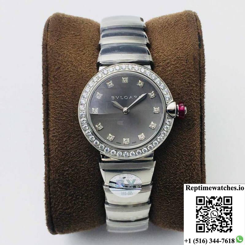 Bvlgari Lvcea Bv Factory Stainless Steel Gray Dial-Rep Time Watches