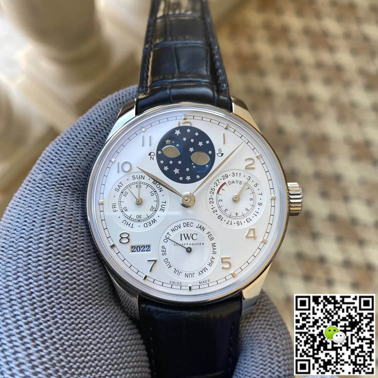 IWC Portuguese Perpetual Calendar IW503406 APS Factory White Dial