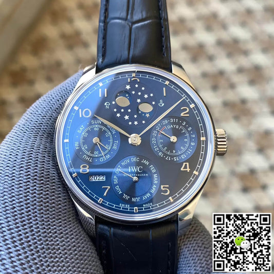IWC Portuguese Perpetual Calendar IW503401 APS Factory Blue Dial