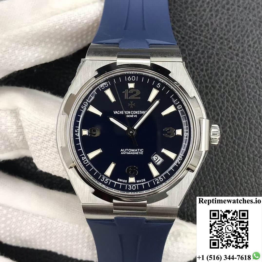 Vacheron Constantin Overseas 47040 8F Factory Blue Rubber Strap-Rep Time Watches