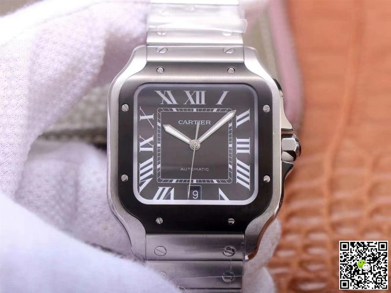 Cartier Santos de Large WSSA0037 V6 Factory Gray Dial
