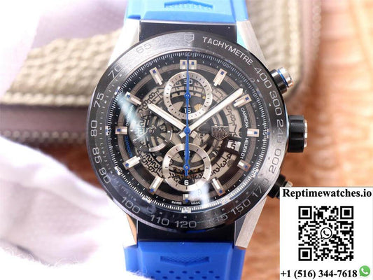 Tag Heuer Carrera Car2A1T.Ft6052 Xf Factory Black Dial-Rep Time Watches